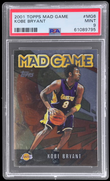 2001 Topps Kobe Bryant Mad Game PSA 9