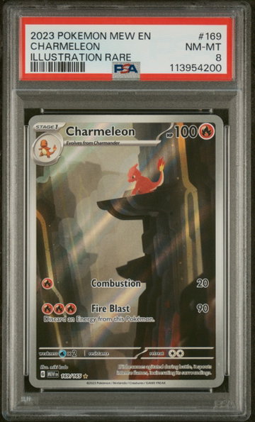 2023 Pokemon Scarlet and Violet 151 Illustration Rare Charmeleon #169 PSA 8
