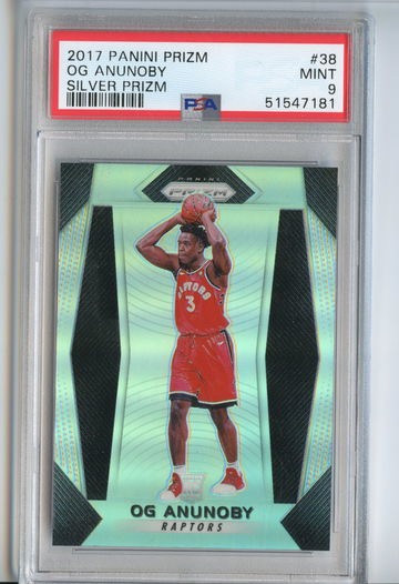OG Anunoby Silver Prizm 2017 Rookie Holo PSA 9 #38 RC Mint