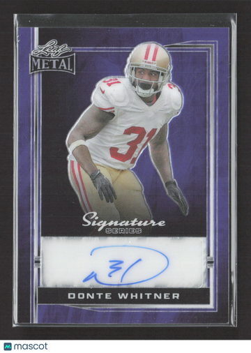 2024 Leaf Metal Signature Series Donte Whitner #B-DW2 Purple 1/1 Auto