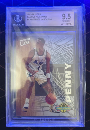 1993-94 Ultra Famous Nicknames #5 Anfernee Hardaway BGS 9.5 