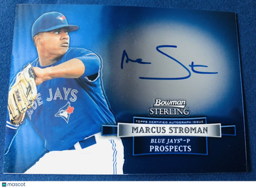 MARCUS STROMAN 2012 Bowman Sterling Prospect On-Card AUTO BSAP-MS Blue Jays
