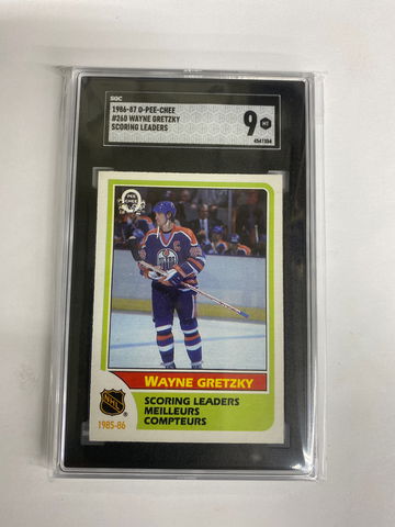 1986-87 O-Pee-Cher Wayne Gretzky # 260 scoring leaders