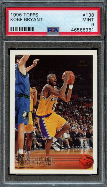 1996 Topps #138 Kobe Bryant PSA 9 Mint