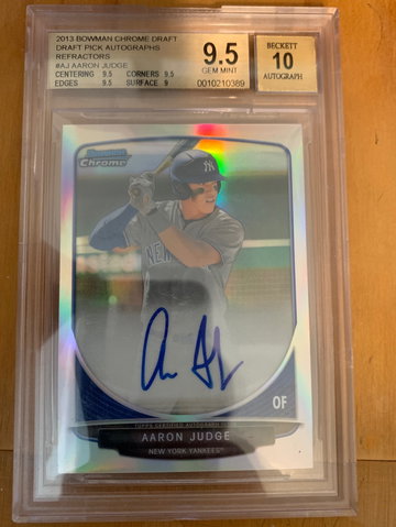 2013 Bowman Chrome Aaron Judge Refractor AU/ 500 Refractor