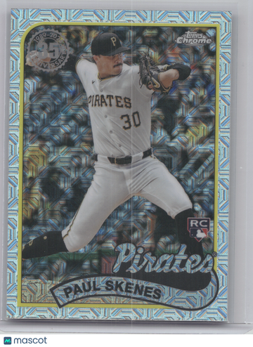 2024 Topps Chrome 1989 Topps Baseball Silver Pack Mojo Refractor Paul Skenes #T89CU-21 RC