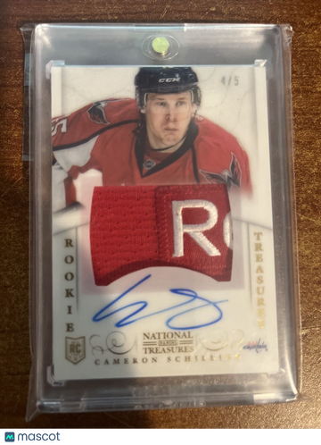 2014 National Treasures Cameron Schilling #139 Piece of Authentic Rookie Autographed