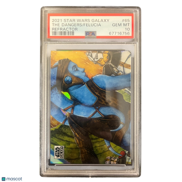 2021 Topps Chrome Star Wars Galaxy Felucia The Dangers #65 PSA 10