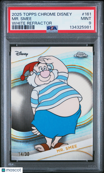 2025 Topps Chrome Disney MR. Smee #161 PSA 9