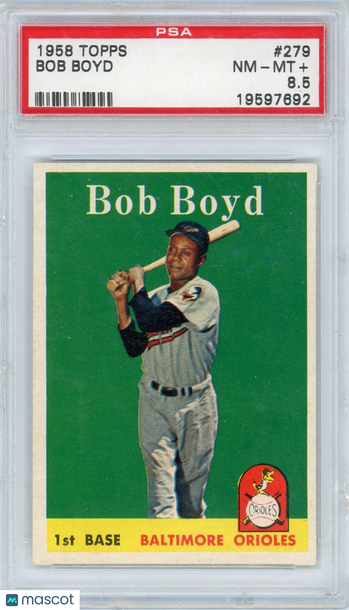 1958 Topps Bob Boyd #279 PSA 8.5