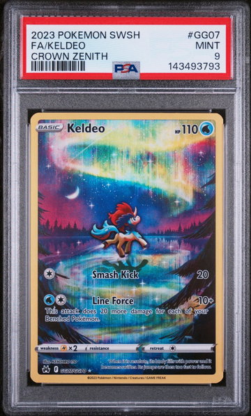 2023 Pokemon Sword and Shield Crown Zenith Galarian Gallery Keldeo #GG07 PSA 9
