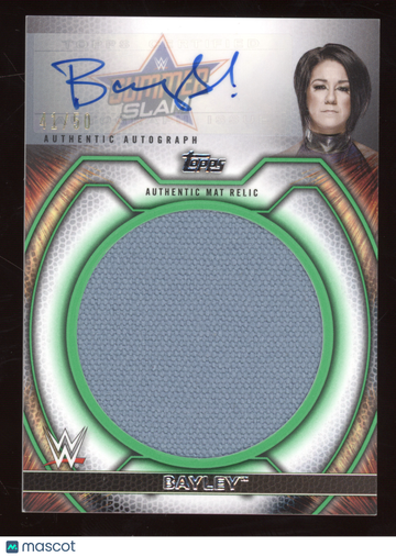 2021 Topps WWE Undisputed Mat Relic Autograph Bayley #M-B /50