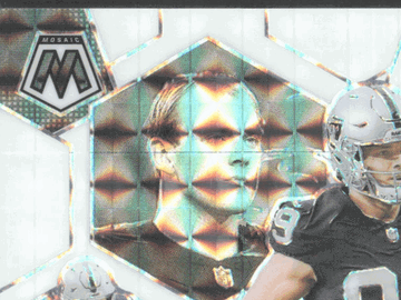 2025 Panini Mosaic Prizm Montage Brock Bowers #5 Silver