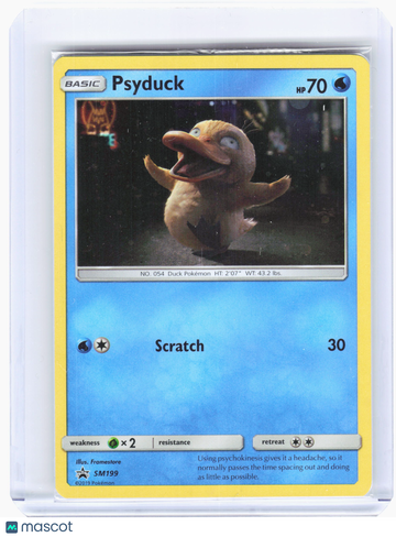 SM Promos Psyduck Nonholo Black Star Promo [Sealed] #SM199