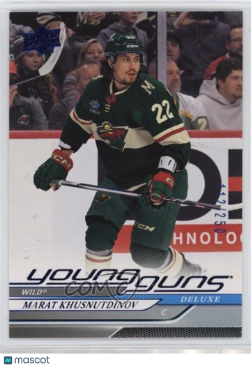 2024-25 Upper Deck Series 1 Marat Khusnutdinov #243 Deluxe Young Guns 112/250 Parallel/Variety Rookie Base Set