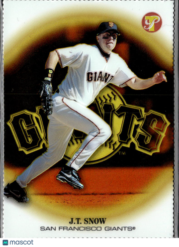 J.T. Snow 2002 Topps Pristine Gold Refractor /70 San Francisco Giants