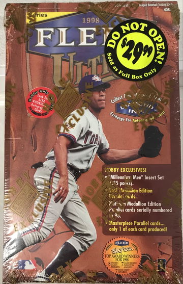 1998 Fleer Ultra Series 2 Baseball Wax Box