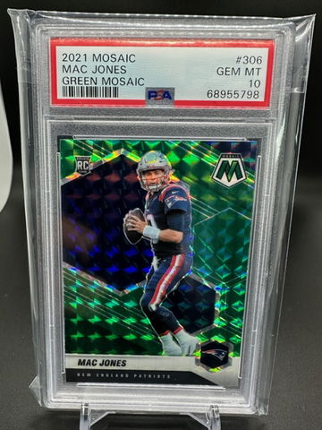 2021 Mosaic Mac Jones Green -  PSA 10