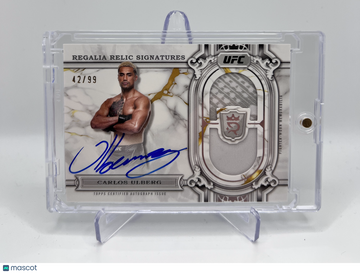 2024 ROYALTY UFC CARLOS ULBERG REGALIA RELIC PATCH AUTO /99