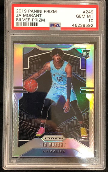 Ja Morant Prizm Silver 249 GEM MINT PSA 10