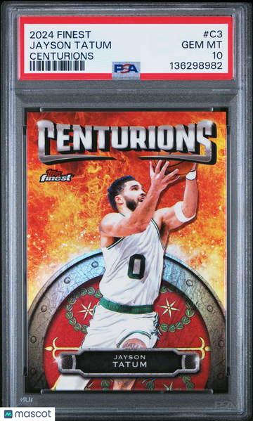 2024 Topps Finest Centurions Jayson Tatum #C3 PSA 10