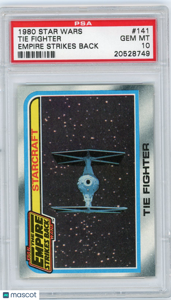 1980 Star Wars Empire Strikes Back Tie Fighter #141 PSA 10
