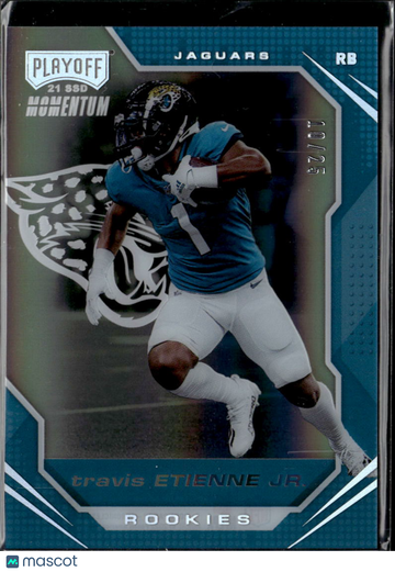 Travis Etienne Jr. 2022 Panini Chronicles Playoff Momentum Rookies /25 Jacksonville Jaguars
