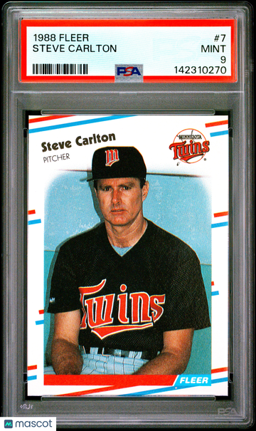 1988 Fleer Steve Carlton #7 PSA 9