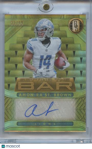 2022 Panini Gold Standard Amon-Ra St. Brown Gold Panini Authentic