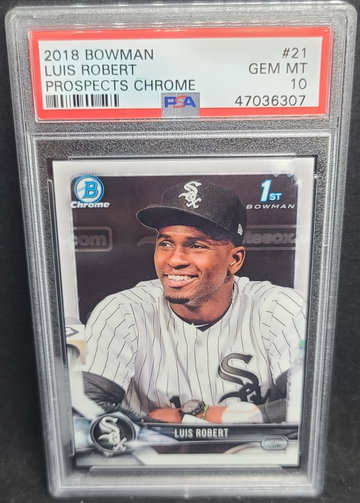 2018 Bowman Chrome Luis Robert Prospects #BCP21 PSA 10
