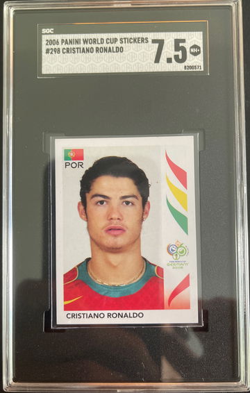 Cristiano Ronaldo 2006 Panini World Cup Sticker #298 SGC 7.5