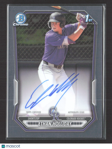 2026 Topps Bowman Chrome Ethan Holliday #CPA-EH 1st Bowman