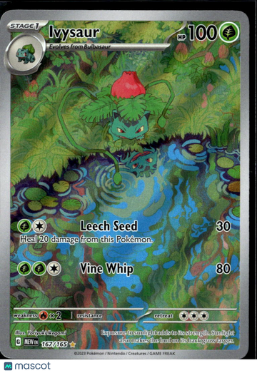2023 Scarlet & Violet 151 Ivysaur Holo Secret Rare #167/165