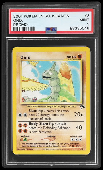 2001 Pokemon Southern Islands Promo Onix PSA 9