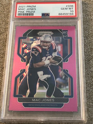 2021 Panini Prizm Max Jones Pink PSA 10