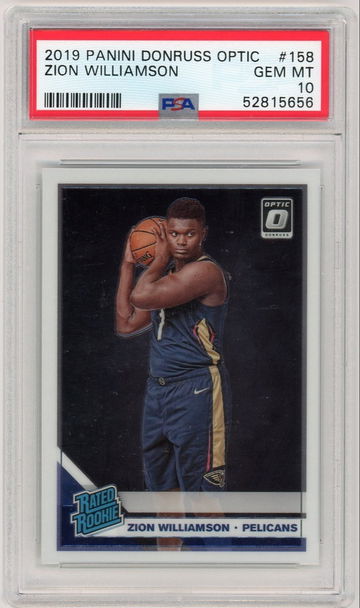 2019 Panini Donruss Optic #158 Zion Williamson PSA 10 rookie