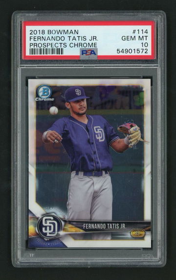 2018 Bowman Chrome Prospect Fernando Tatis Jr. #BCP114 PSA 10