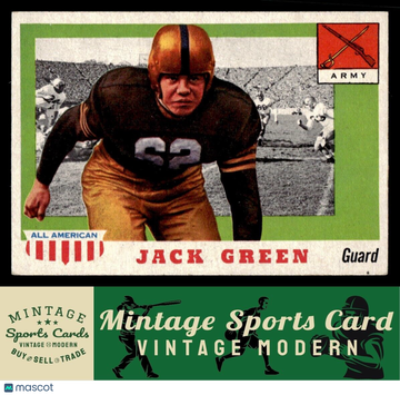 1955 Topps All-American Jack Green #53