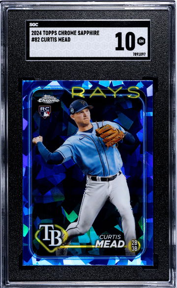 2024 Topps Chrome Sapphire #82 Curtis Mead SGC 10