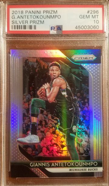 2018-19 MVP YEAR Prizm Silver Prizm Giannis Antetokounmpo PSA 10 Gem Mint