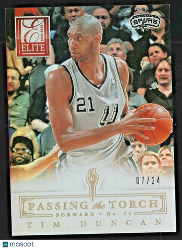 Tim Duncan Marc Gasol 2013-14 Panini Elite Passing The Torch Gold SSP 7/24