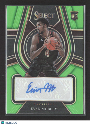 2022 Panini Select Prizm Evan Mobley #RS-EMB Green /99 RC