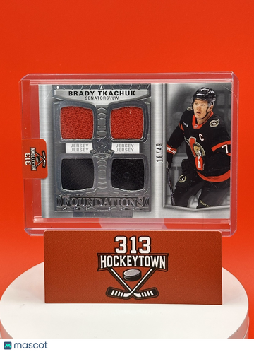 2025 2024-25 The Cup Hockey Brady Tkachuk Jersey Upper Deck