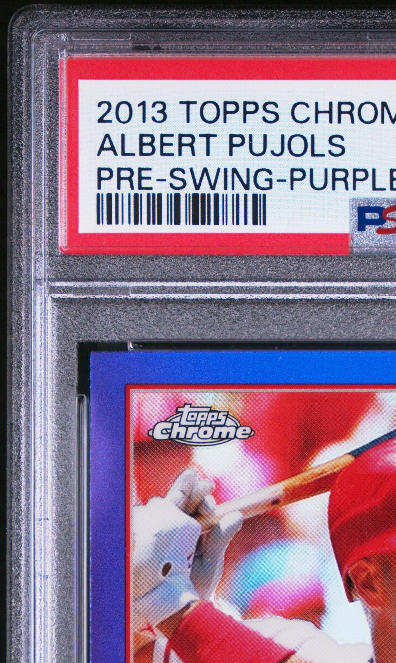 2013 Topps Chrome Albert Pujols Purple Refractor #136 PSA 9 | MySlabs