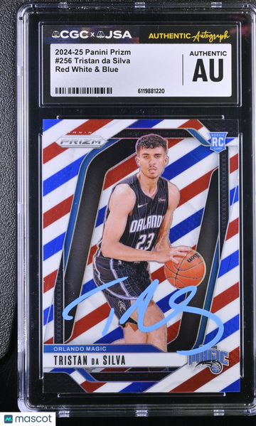 2024-25 Panini Prizm Tristan da Silva #256 Red White & Blue CGC Authentic JSA Auto Authentic