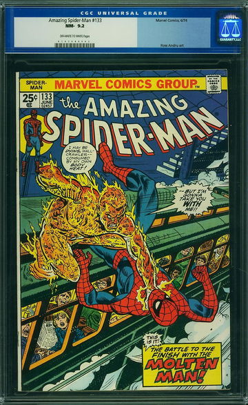 AMAZING SPIDER-MAN #133, CGC 9.2 NM-