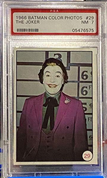 1966 Batman Color Photos #29 The Joker Cesar Romero PSA 7