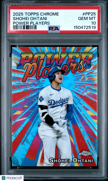 2025 Topps Chrome Power Players Shohei Ohtani #PP25 PSA 10