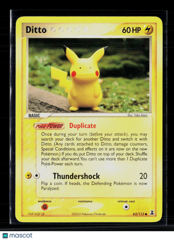 2007 EX Delta Species Ditto #63/113