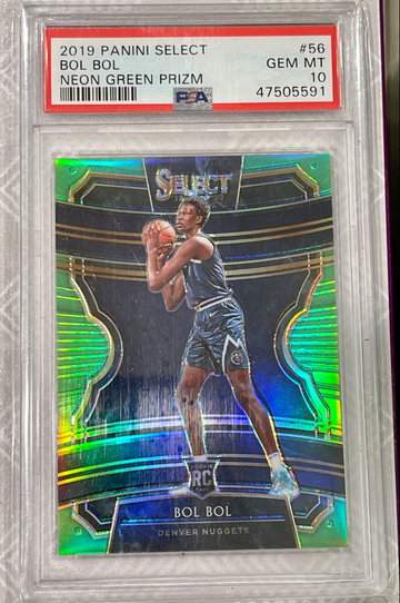 2018-19 Select Bol Bol Prizm Neon Green 25/75 Gem Mint PSA 10
